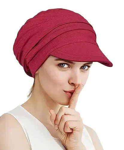 Alnorm Super Soft Breathable Viscose Slouch Hat Oversized Baseball Cap for Women - 4