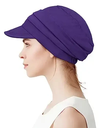 Alnorm Super Soft Breathable Viscose Slouch Hat Oversized Baseball Cap for Women - 2