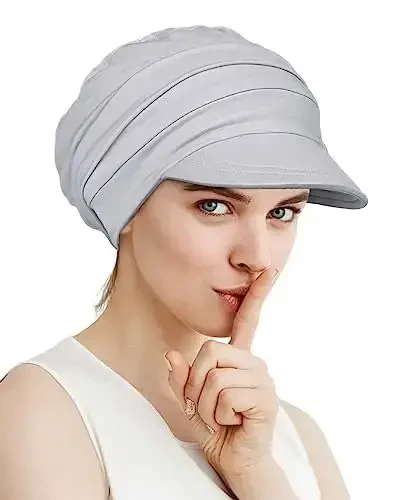 Alnorm Super Soft Breathable Viscose Slouch Hat Oversized Baseball Cap for Women - 3