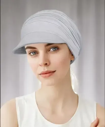 Alnorm Super Soft Breathable Viscose Slouch Hat Oversized Baseball Cap for Women - 6