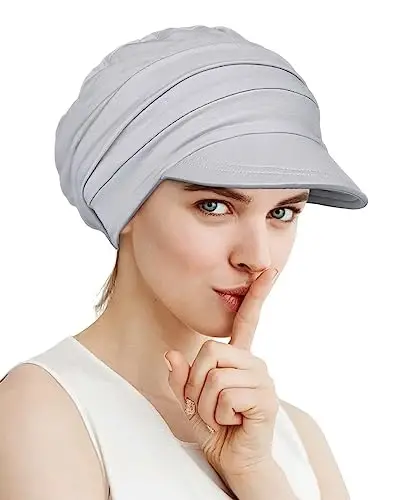 Alnorm Super Soft Breathable Viscose Slouch Hat Oversized Baseball Cap for Women - 3