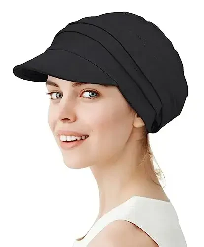 Alnorm Super Soft Breathable Viscose Slouch Hat Oversized Baseball Cap for Women - 3
