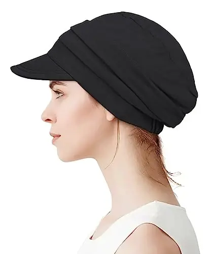 Alnorm Super Soft Breathable Viscose Slouch Hat Oversized Baseball Cap for Women - 2