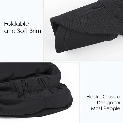 Alnorm Super Soft Breathable Viscose Slouch Hat Oversized Baseball Cap for Women - 5