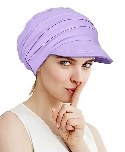 Alnorm Super Soft Breathable Viscose Slouch Hat Oversized Baseball Cap for Women - 1