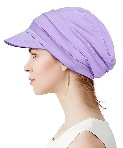 Alnorm Super Soft Breathable Viscose Slouch Hat Oversized Baseball Cap for Women - 2
