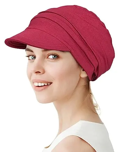 Alnorm Super Soft Breathable Viscose Slouch Hat Oversized Baseball Cap for Women - 2