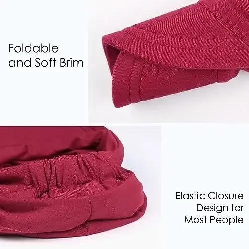 Alnorm Super Soft Breathable Viscose Slouch Hat Oversized Baseball Cap for Women - 5