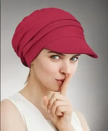 Alnorm Super Soft Breathable Viscose Slouch Hat Oversized Baseball Cap for Women - 6