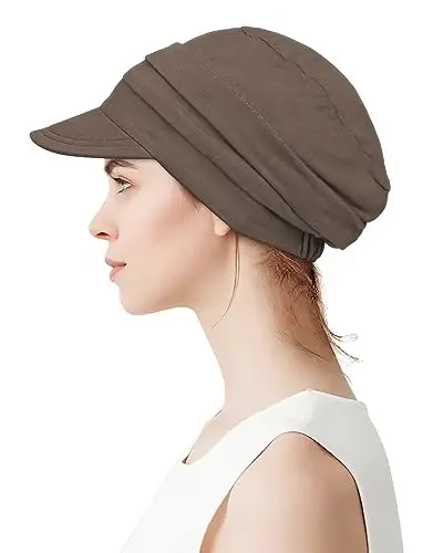 Alnorm Super Soft Breathable Viscose Slouch Hat Oversized Baseball Cap for Women - 2