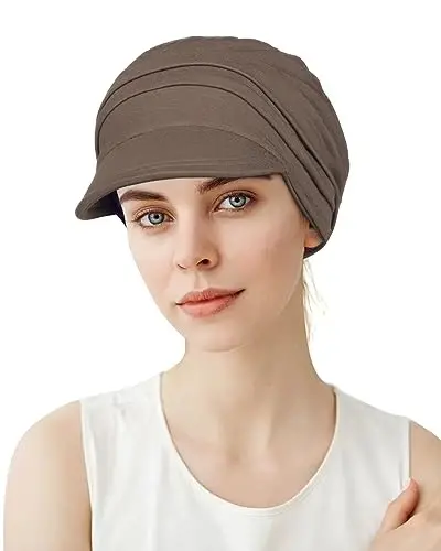 Alnorm Super Soft Breathable Viscose Slouch Hat Oversized Baseball Cap for Women - 3