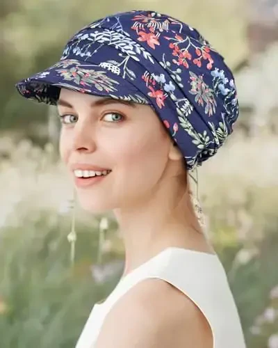 Alnorm Super Soft Breathable Viscose Slouch Hat Oversized Baseball Cap for Women - 6