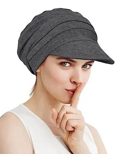 Alnorm Super Soft Breathable Viscose Slouch Hat Oversized Baseball Cap for Women - 3