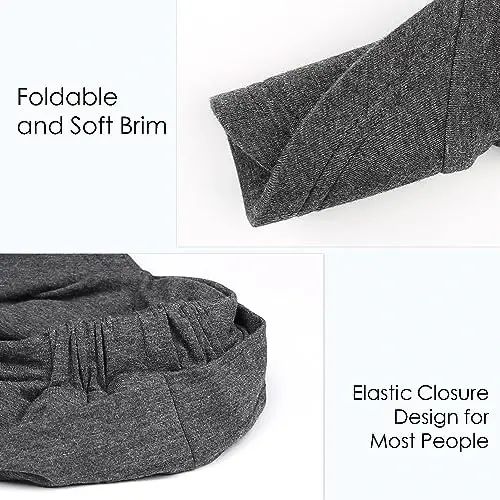 Alnorm Super Soft Breathable Viscose Slouch Hat Oversized Baseball Cap for Women - 5