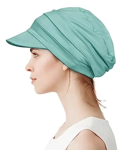 Alnorm Super Soft Breathable Viscose Slouch Hat Oversized Baseball Cap for Women - 2