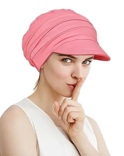 Alnorm Super Soft Breathable Viscose Slouch Hat Oversized Baseball Cap for Women - 1