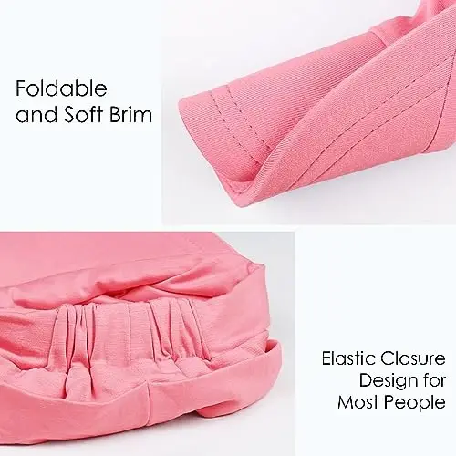 Alnorm Super Soft Breathable Viscose Slouch Hat Oversized Baseball Cap for Women - 5