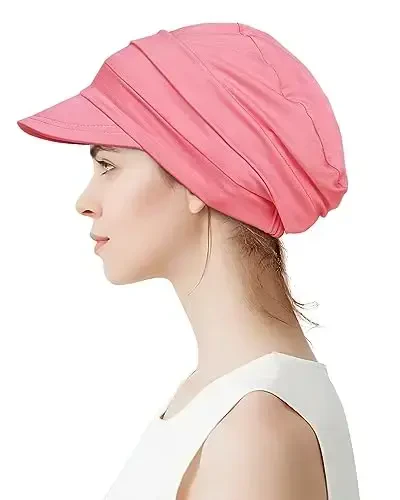 Alnorm Super Soft Breathable Viscose Slouch Hat Oversized Baseball Cap for Women - 4