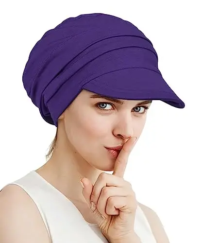 Alnorm Super Soft Breathable Viscose Slouch Hat Oversized Baseball Cap for Women - 3