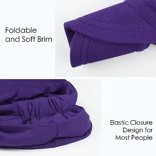 Alnorm Super Soft Breathable Viscose Slouch Hat Oversized Baseball Cap for Women - 5