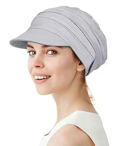 Alnorm Super Soft Breathable Viscose Slouch Hat Oversized Baseball Cap for Women - 1