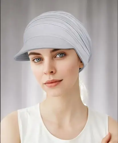Alnorm Super Soft Breathable Viscose Slouch Hat Oversized Baseball Cap for Women - 6