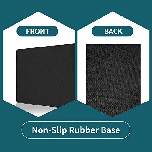 ALOANES Katta O'yin Sichqoncha Pad, Sirg'alib Ketmasligi uchun Rezinali Taglik, Tikilgan Chekka, Noutbuk, Kompyuter & PC uchun Stol Mat, O'yinchi Bilak Qo'llab-quvvatlashi, Ofis & Uy, Klassik Qora XL 11.81''x31.50''x0.12'' - 10