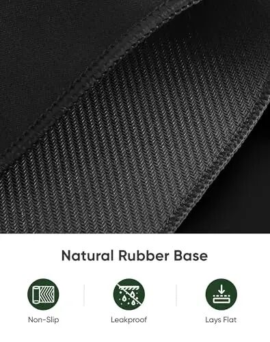 ALOANES Large Gaming Mouse Pad with Non-Slip Rubber Base,Stitched Edge,Desk mat for Laptop,Computer & PC, Wristing Pad for Gamer,Office & Home,Classic Black XL 27.6''x 11.8''x 0.12'' - 3