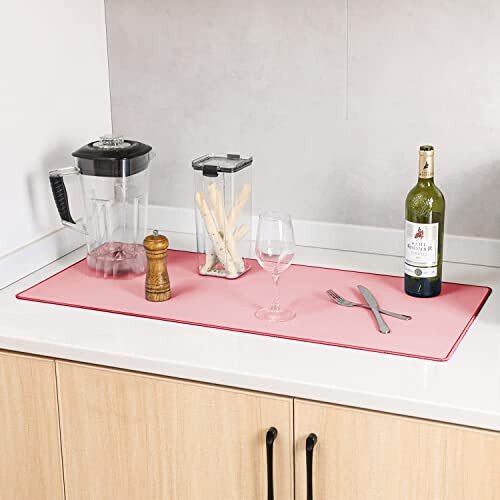 ALOANES Waterproof Mouse Pad with Durable Stitched Edge, XL Gaming Keyboard Pad, Non-Slip Rubber Base Mouse Mat, Extended Desk pad for Gamer, Office & Home, Dark Rose Mousepad 31.5''x 11.8''x 0.12'' - 7