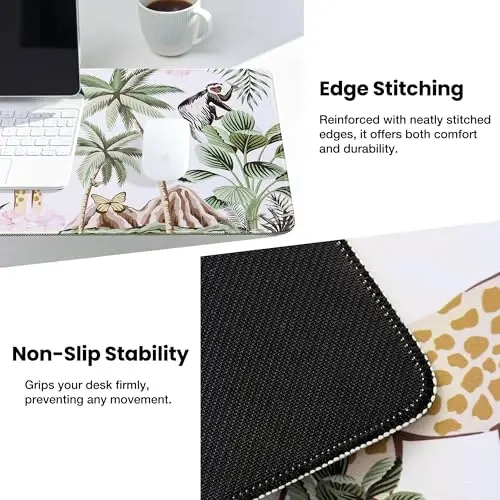 ALOANES Waterproof Mouse Pad with Durable Stitched Edge, Large Gaming Keyboard Pad, Non-Slip Rubber Base, Extended Desk pad for Gamer, Office & Home, Zoo Mousepad 27.6''x 11.8''x 0.12'' - ALOANES (1)