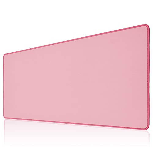 ALOANES Waterproof Mouse Pad with Durable Stitched Edge, XL gaming Keyboard Pad, Non-Slip Rubber Base Mouse Mat, Extended Desk pad for Gamer, Office & Home, Dark Rose Mousepad 31.5X 11.8 in - 1