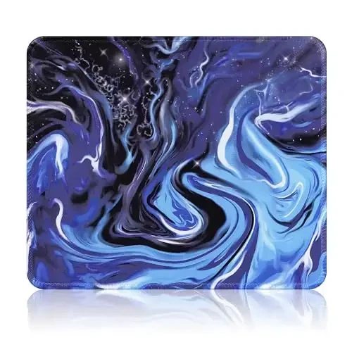 ALOANES Waterproof Mouse Pad with Stitched Edge, Premium-Textured Mouse Mat, Non-Slip Rubber Base Mousepad for Laptop, Computer & PC, Desk Mat for Gamer, Office & Home, Starry Sky - 1