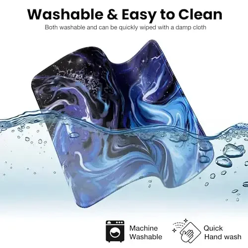 ALOANES Waterproof Mouse Pad with Stitched Edge, Premium-Textured Mouse Mat, Non-Slip Rubber Base Mousepad for Laptop, Computer & PC, Desk Mat for Gamer, Office & Home, Starry Sky - 6