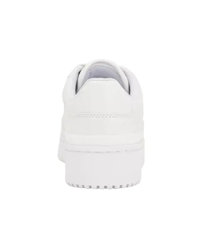 Alondra Casual Lace-Up Platform Sneakers-White - 3