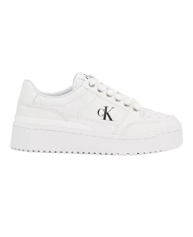 Women's Alondra Lace-Up Platform Sneakers - White - 2
