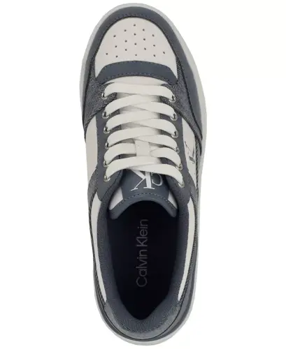Women's Alondra Lace-Up Platform Sneakers - Dark Blue Denim/White - 4