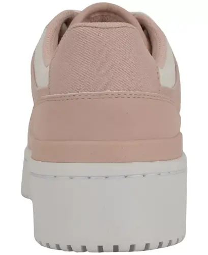 Women's Alondra Lace-Up Platform Sneakers - Light Pink Denim/White - 3