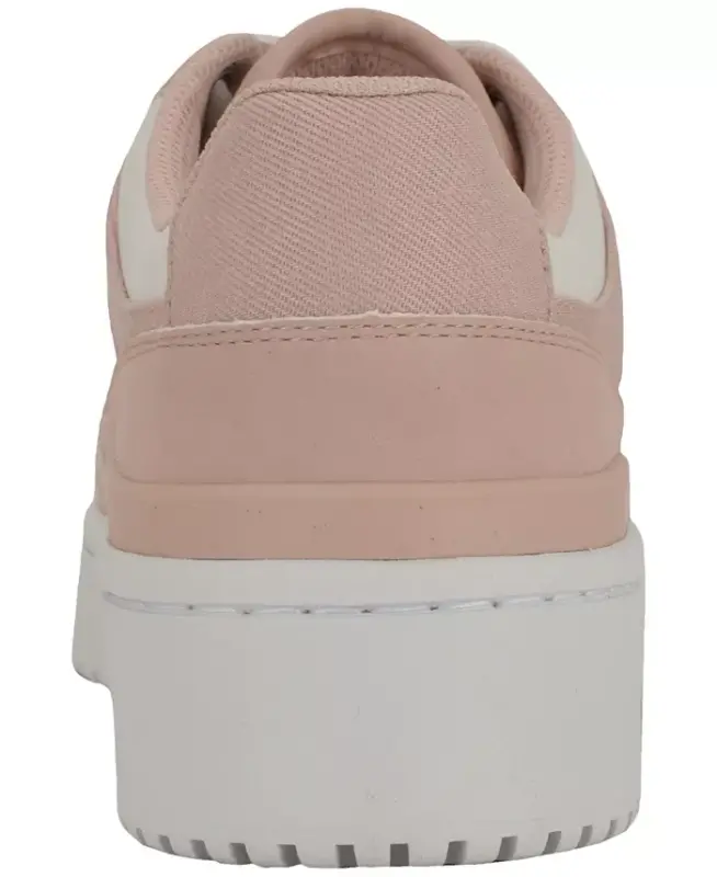 Women's Alondra Lace-Up Platform Sneakers - Light Pink Denim/White - 3