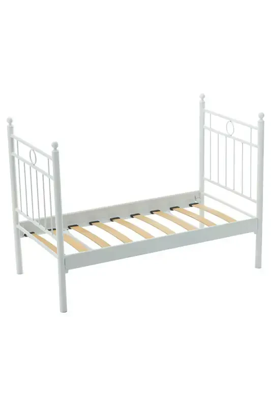 Alpas Baby Cot Crib 70x140 White (Wooden Slatted) - 5