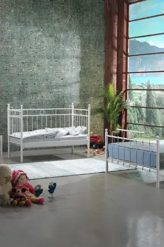 Alpas Bebek Beşiği Karyolası 70x140 Beyaz (AHŞAP LATALI) - 2