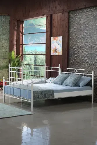 Alpas Chaqaloq Beshigi Karyolasi 70x140 Oq (Yog'och Latali) - 3