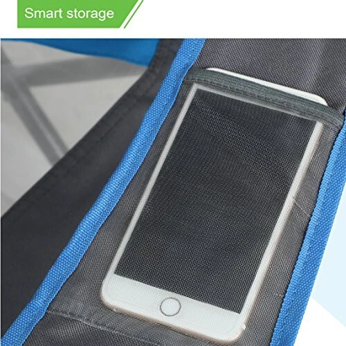 ALPHA CAMP Heavy Duty Canopy Lounge Chair Sunshade Hiking Travel Chair with Cup Holder - 6