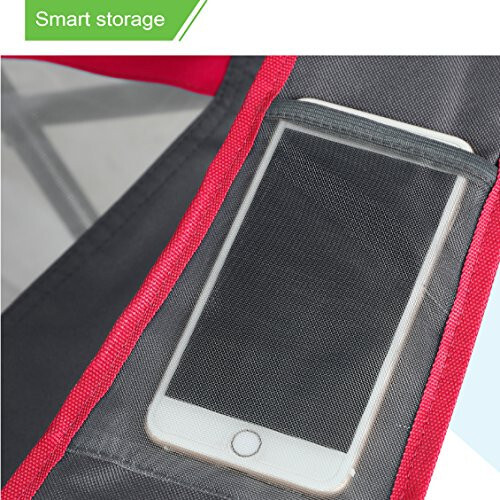 ALPHA CAMP Heavy Duty Canopy Lounge Chair Sunshade Hiking Travel Chair with Cup Holder - 6