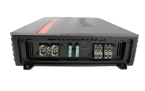 Alphasonik V1000.4 Venum Series 2000 Watts Max 4-Channel Car Amp with Power Plant Chip 4-Way Protection Circuitry Multi-Channel Bridgeable Class A/B with Low Level Outputs & Selectable Input Switch - 4