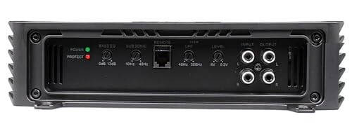 Alphasonik V1200.1D Venum Series 2400 Watts Max Monoblock Car Amp with Power Plant Chip 4-Way Protection Circuitry 1-Channel Subwoofer Class-D Amplifier with Remote Bass Boost Control Knob Included - 3