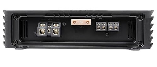 Alphasonik V1200.1D Venum Series 2400 Watts Max Monoblock Car Amp with Power Plant Chip 4-Way Protection Circuitry 1-Channel Subwoofer Class-D Amplifier with Remote Bass Boost Control Knob Included - 4