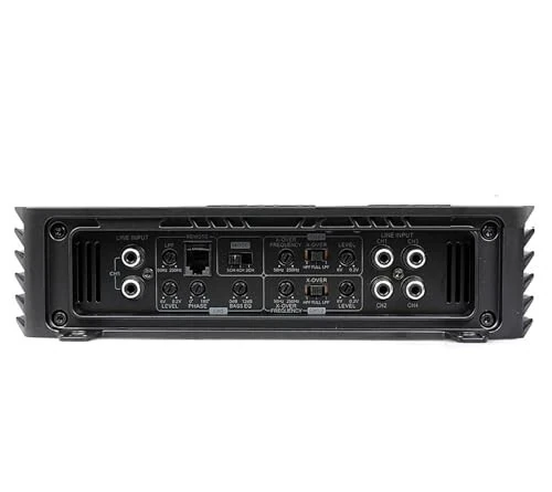 Alphasonik V1200.5 Venum Series 2400 Watts Max 5-Channel Car Amp with Power Plant Chip 4-Way Protection Circuitry Multi-Channel Bridgeable Class A/B Amp with Remote Bass Boost Control Knob Include - 3