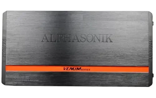 Alphasonik V3000.1D Venum Series 6000 Watts Max Monoblock Car Amp with Power Plant Chip 4-Way Protection Circuitry 1-Channel Subwoofer Class-D Amplifier with Remote Bass Boost Control Knob Included - ALPHASONIK (1)