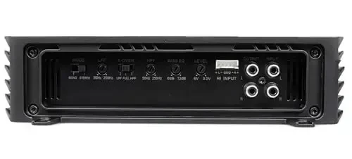 Alphasonik V500.2 Venum Series 1000 Watts Max 2-Channel Car Amp with Power Plant Chip 4-Way Protection Circuitry Multi-Channel Bridgeable Class A/B with Low Level Outputs & High Level Input - 3