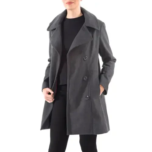 Alpine Swiss Norah Womens Peacoat Runs Big Double-Breasted Jacket Flattering Fit - 5